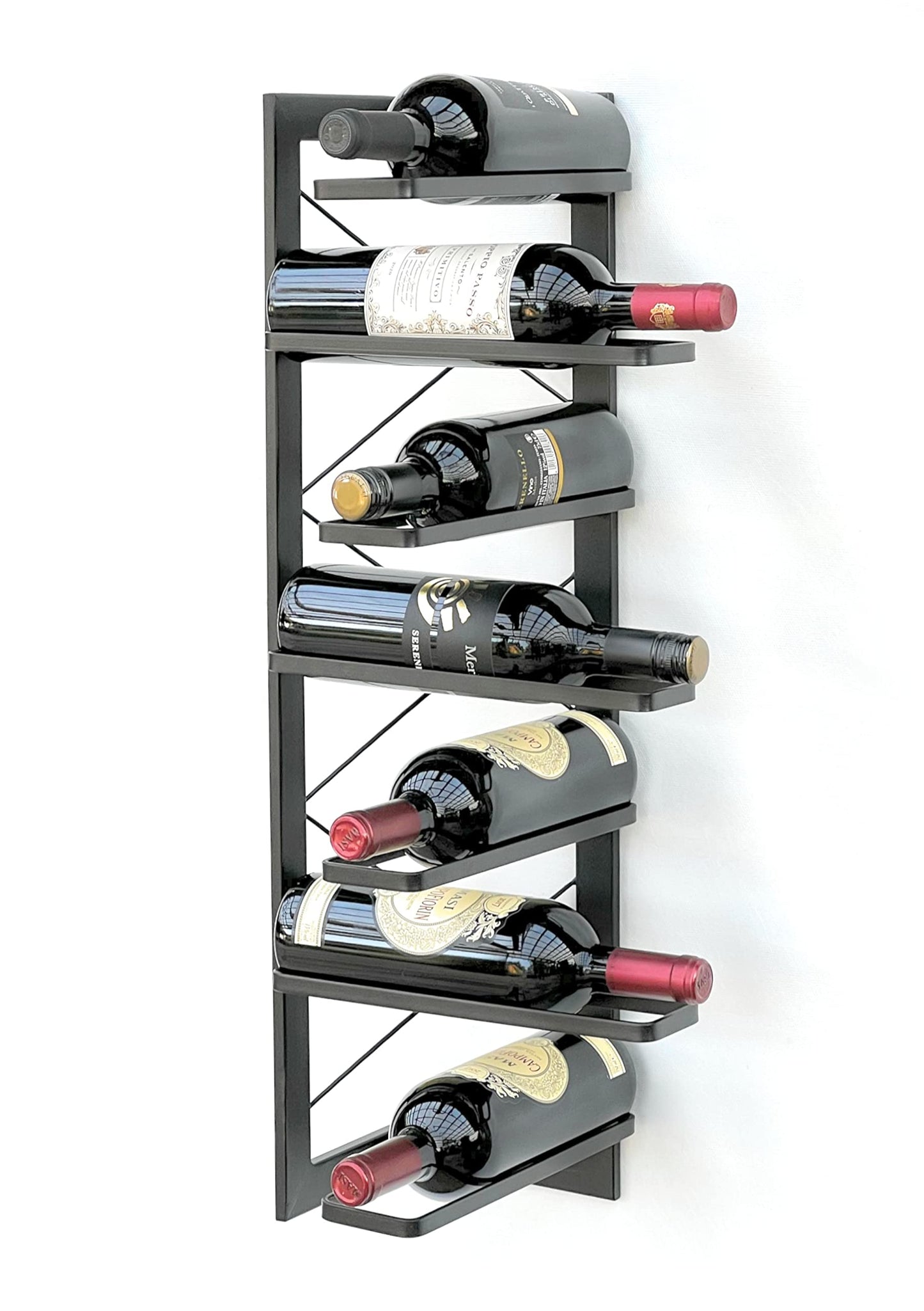 Eck-Weinregal für Wandmontage