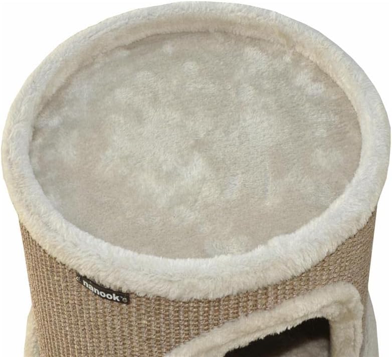 3-Etagen Kratzbaum-Spieltonne Luna, beige