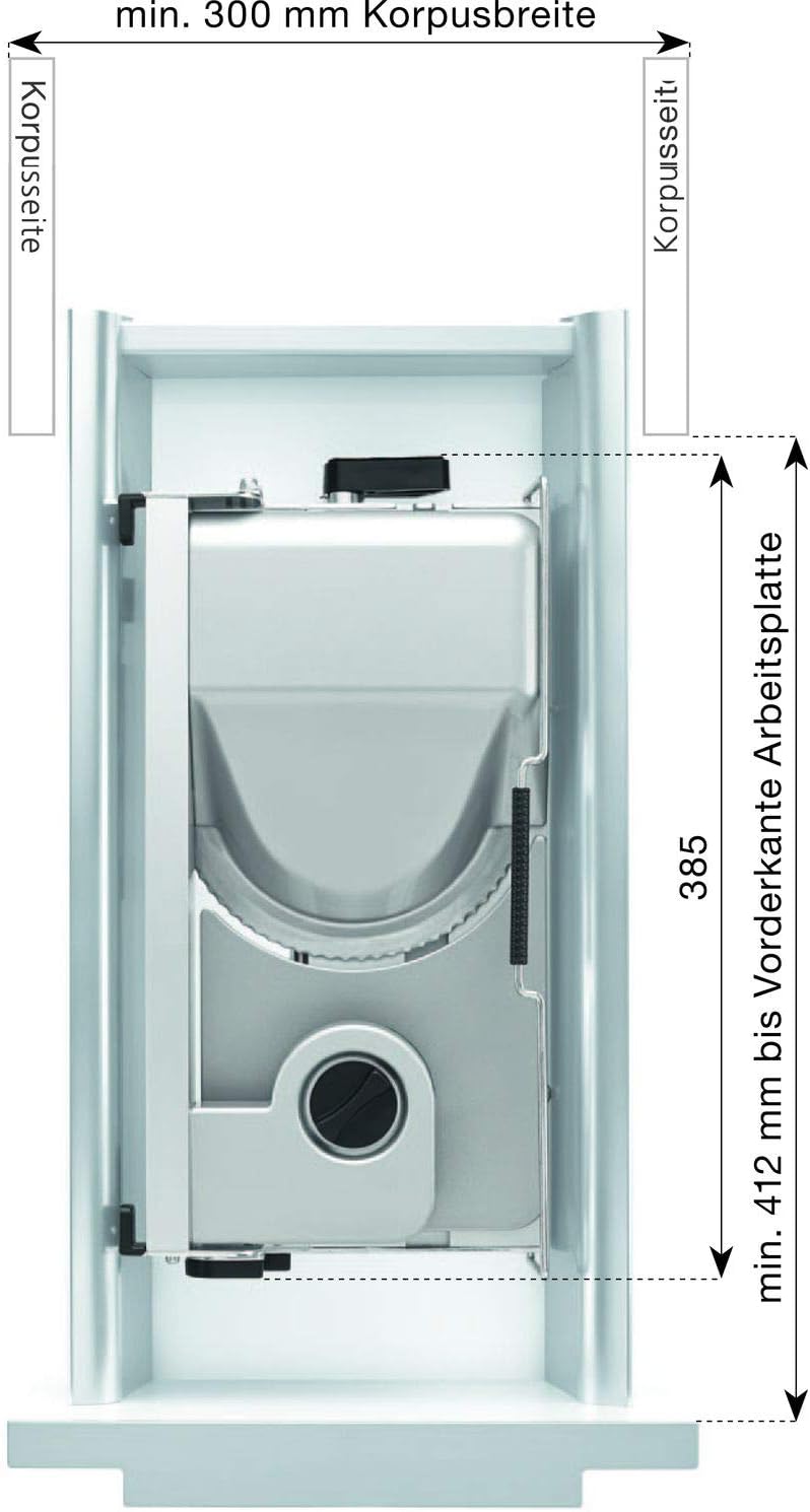 Einbau-Allesschneider AES 52 S-300, 19,5 x 38,5 cm