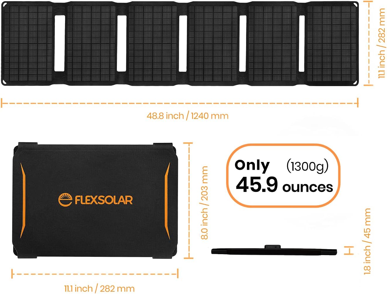 Faltbares Solar Ladegerät, E-40w