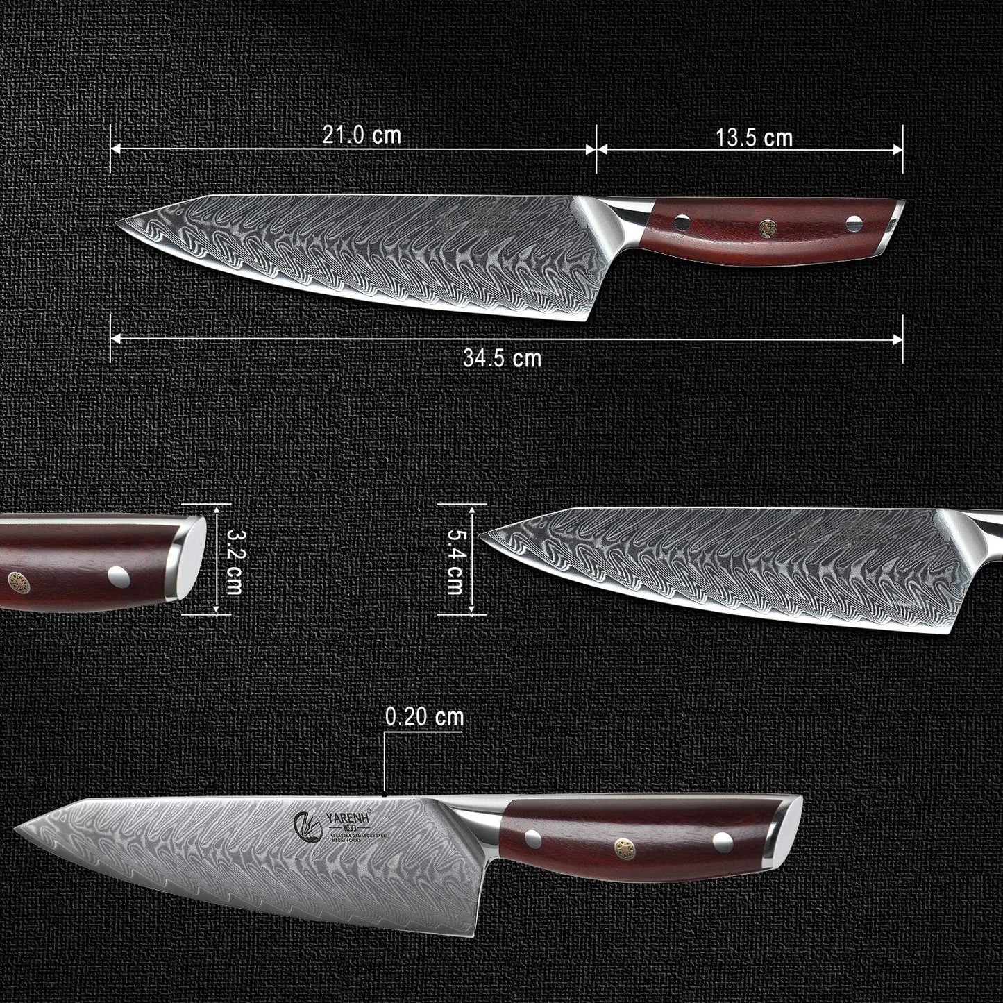 Küchenmesser, Chefmesser 20 Cm