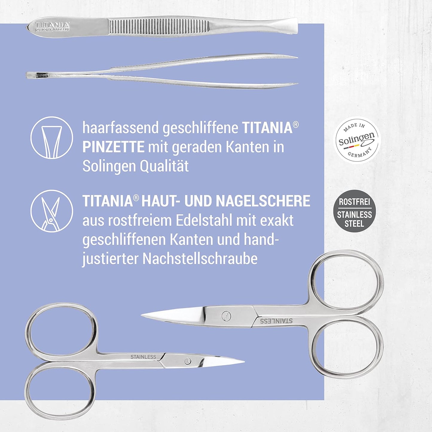 Nagelpflegeset, Maniküre Etui 10-teilig