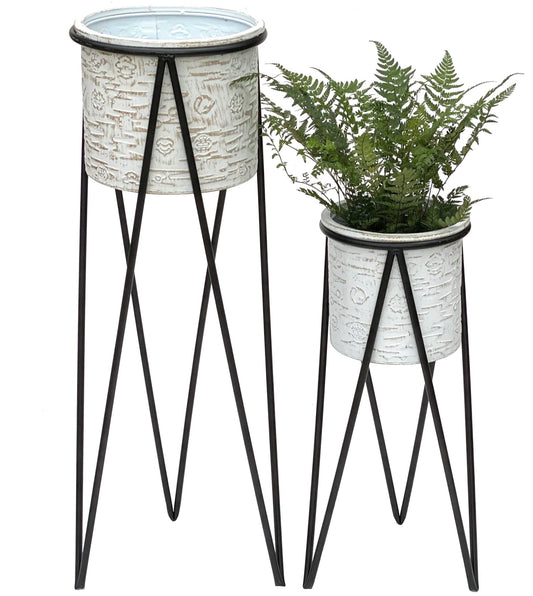 2-teiliges Blumenhocker-Set mit Topf 96043