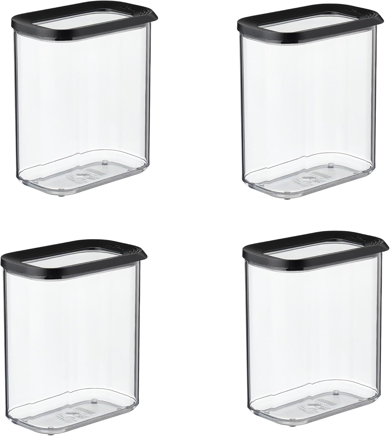 4-tlg Vorratsdosen-Set Modula, 4 x 1500 ml Nordic Black