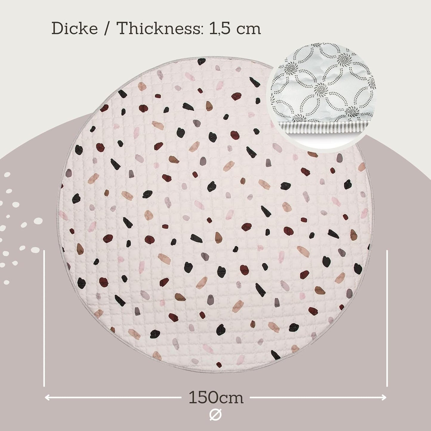 Babykrabbeldecke Confetti, Konfetti