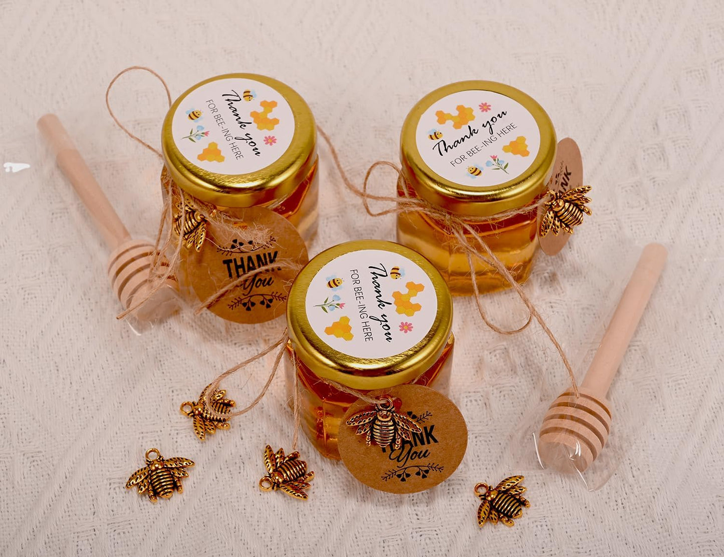 60er-Pack Mini-Honiggläser mit Zubehör, 1.5oz-60pack