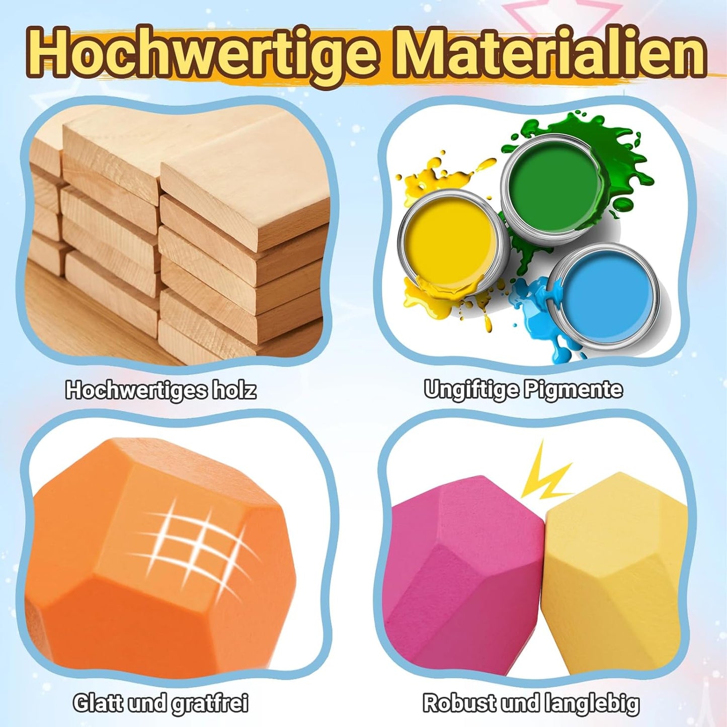 Stapelsteine Balanciersteine-Set, 58 Stück