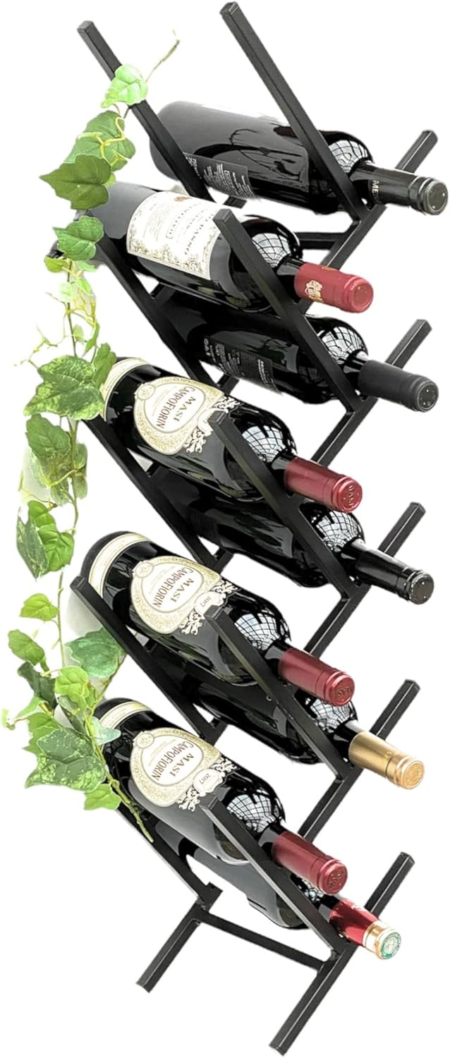Weinregal Metall Wandhalterung für 9 Flaschen