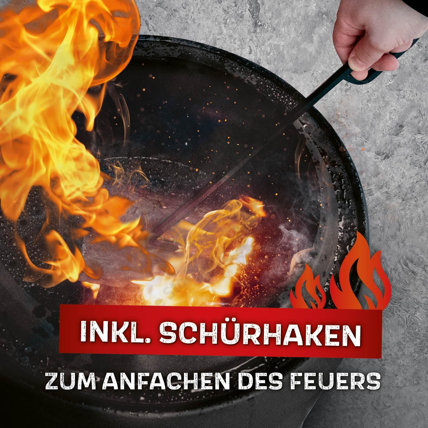 Rauchfreier Feuerkorb