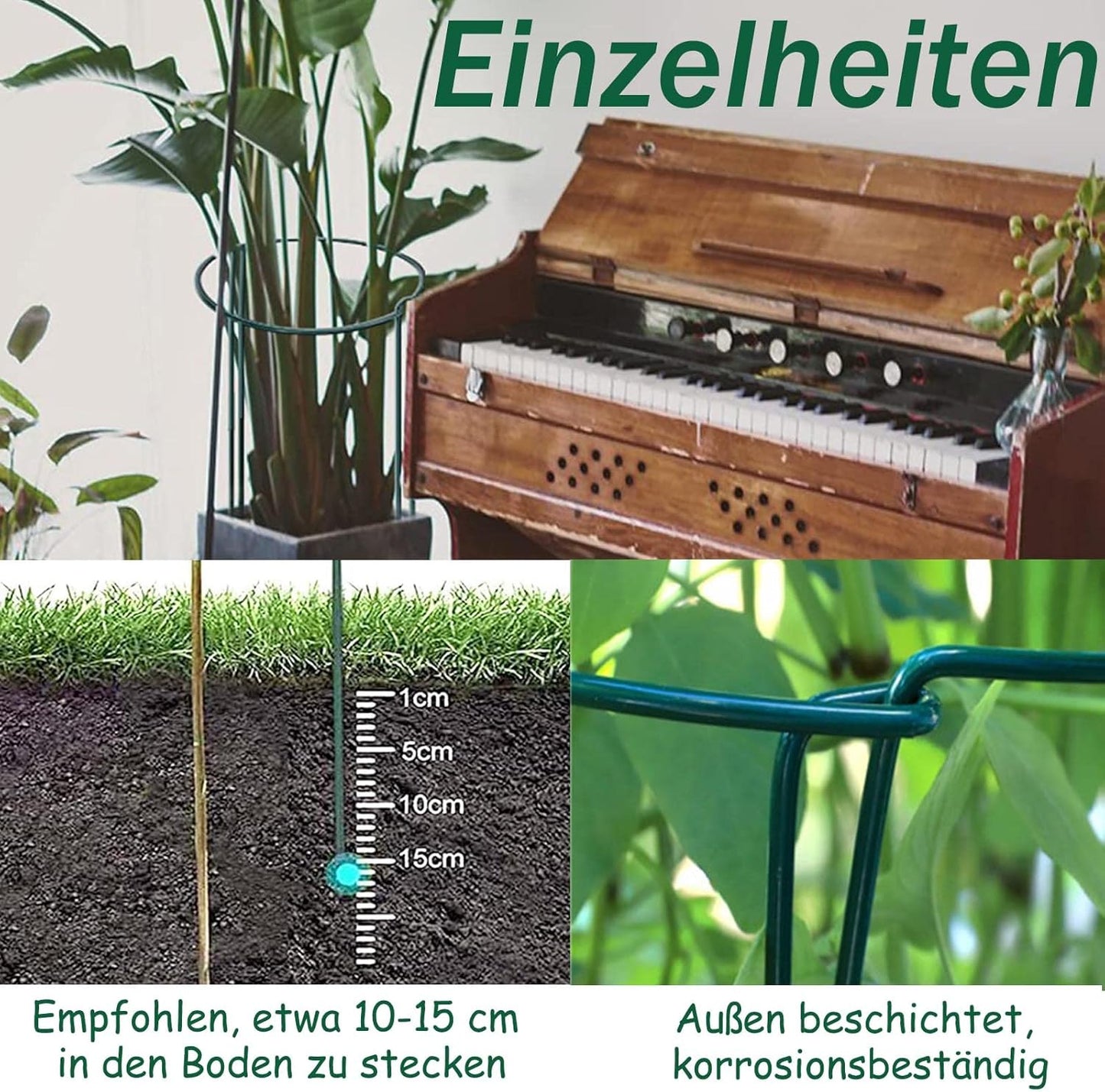 Pflanzenstützen-Set, 45*25cm(10pcs)