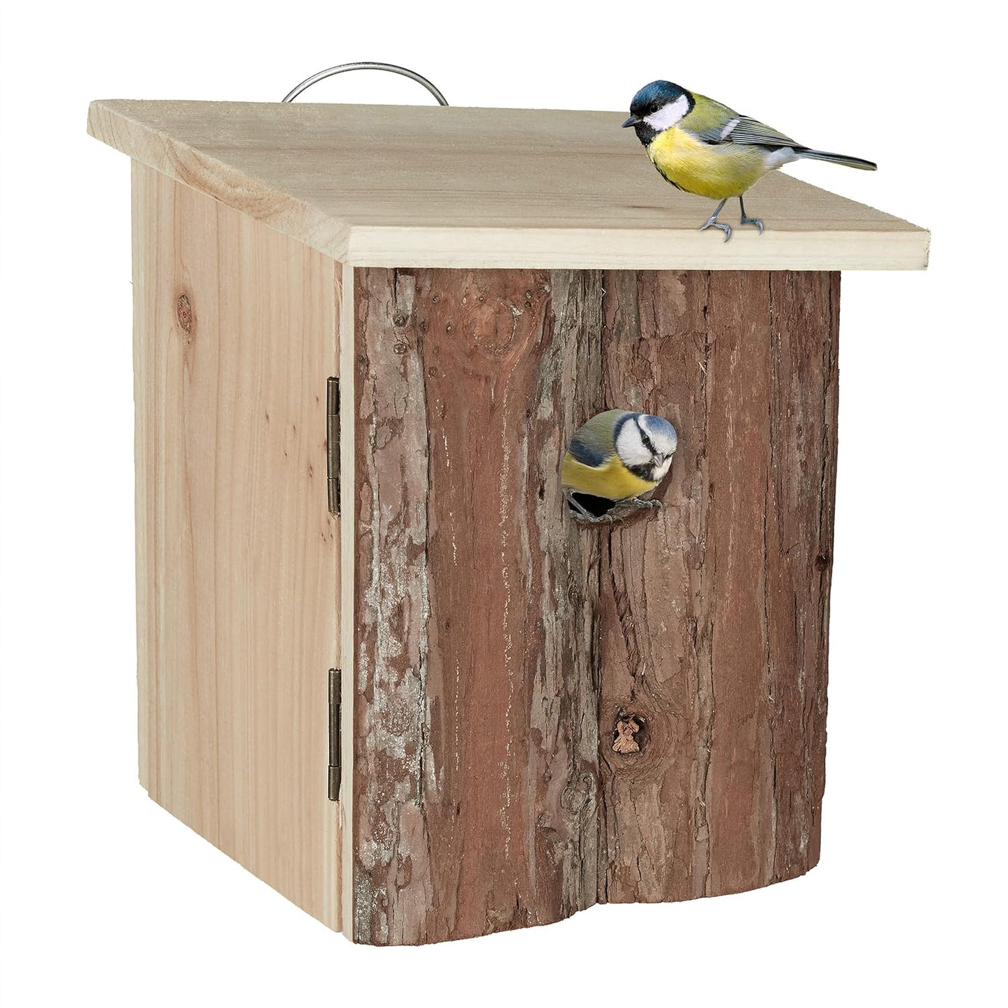 Nistkasten aus Holz mit 28 mm Einflugloch, natur 20 x 16,5 x 16,5 cm