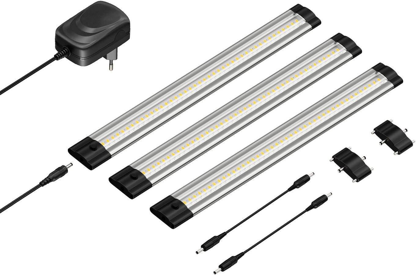 3-teiliges LED Unterbau-Leuchten-Set SIRIS, 3er Set Lichtfarbe: Weiß