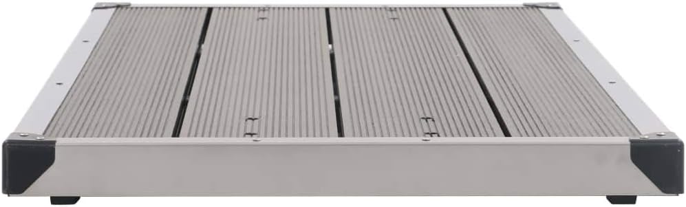 Bodenelement für Solardusche, 110 x 62 x 5 cm Grau