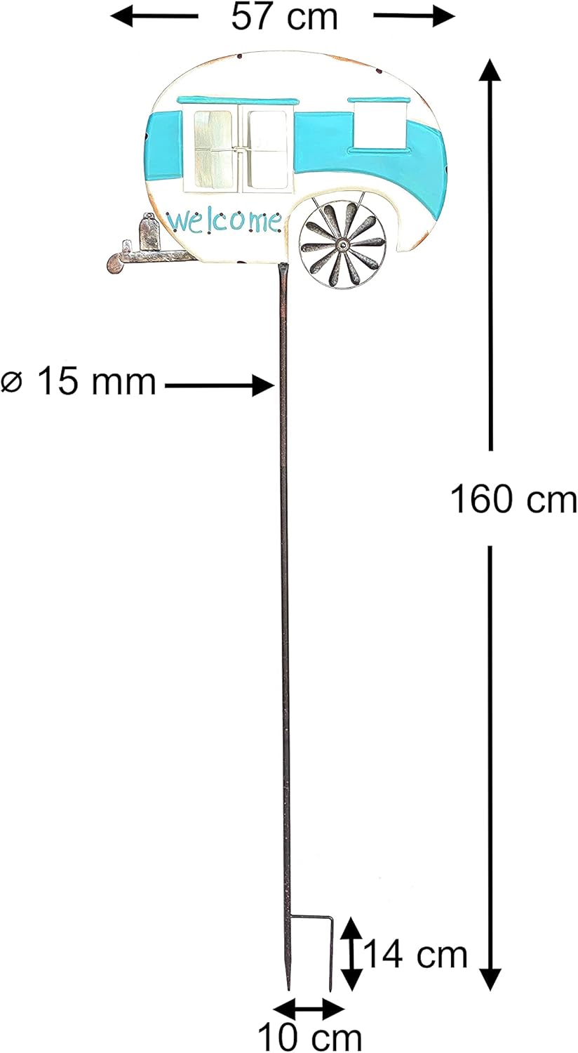 Gartenstecker Caravan 96103 mit Windspiel