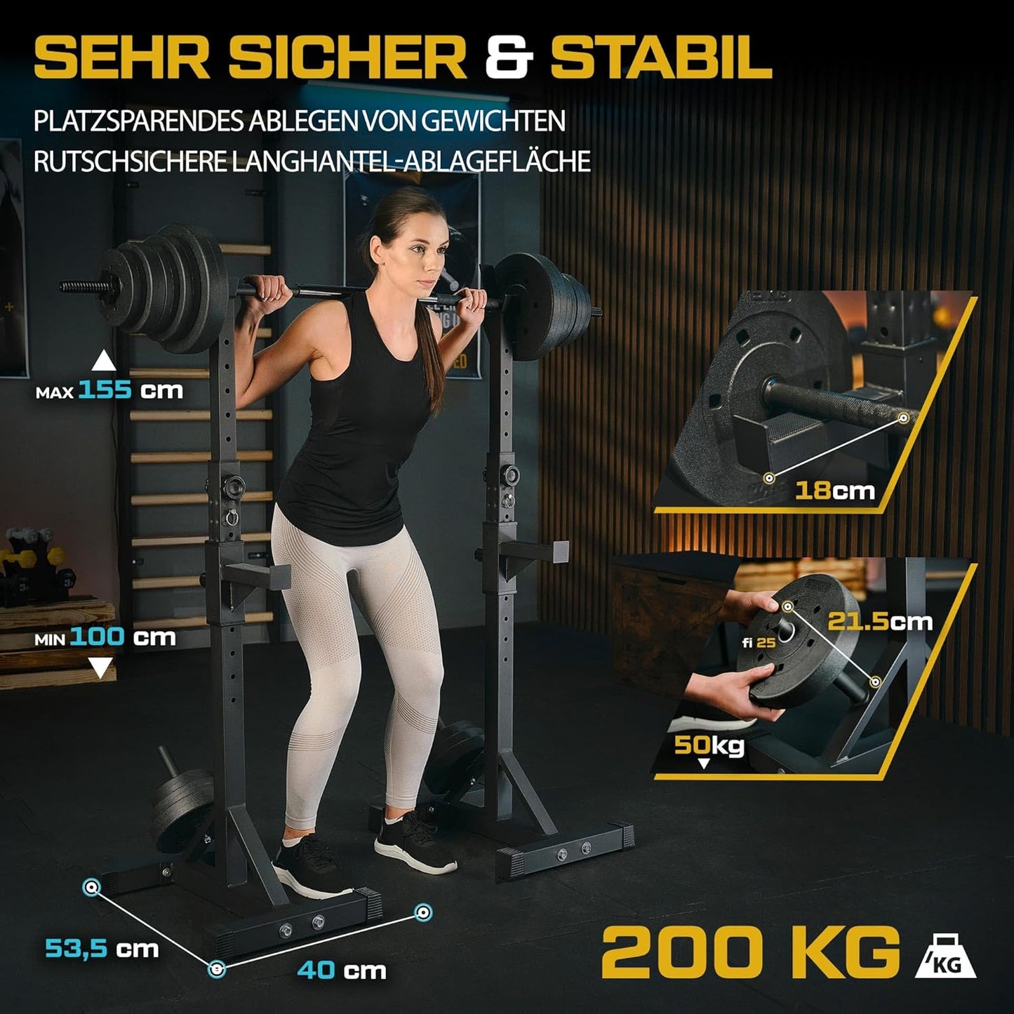 Hantelständer verstellbar