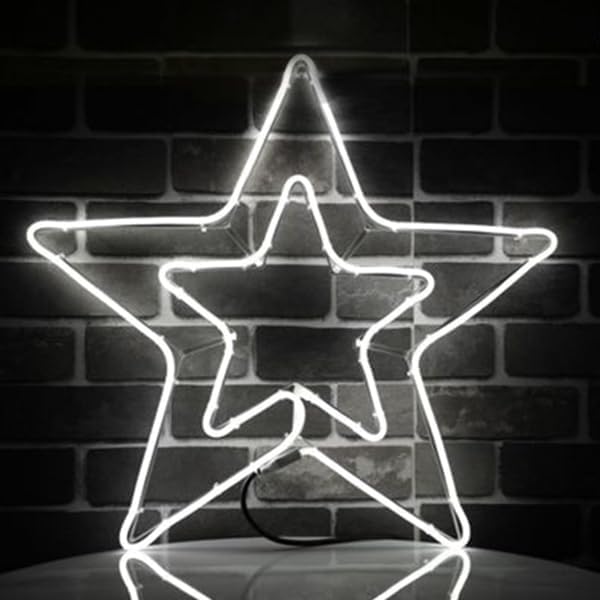 LED-Weihnachtsstern mit 360 Lichtern, Weisser Stern 360 LED