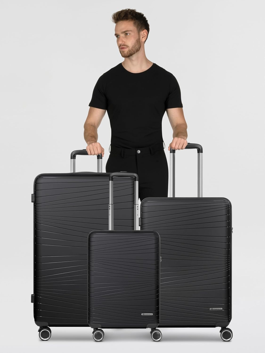 Dallas 3.0 Hartschalenkoffer-Set, Kofferset (3-teilig) Schwarz