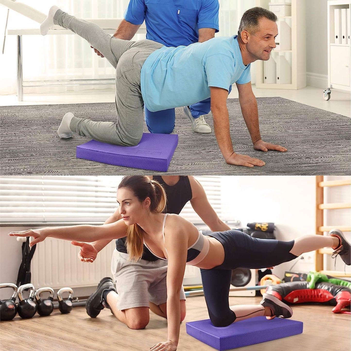 Balance Pad für Stabilitätstraining (XL), Lila XL - 48.26 x 38.1 x 5.72 cm