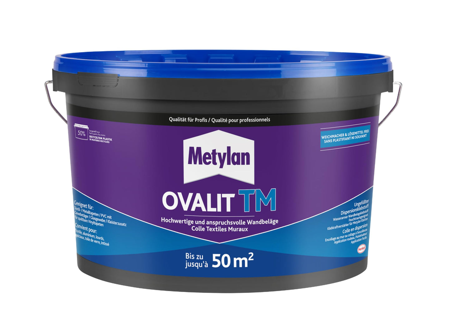 Ovalit TM Tapetenkleber Eimer, bis 50 m², 1*10kg