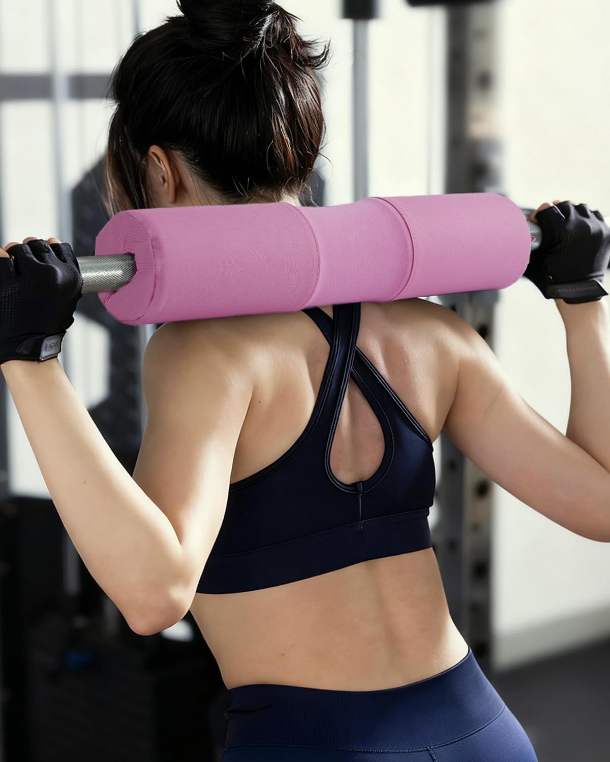 Langhantel Nackenpolster für Krafttraining, Rosa
