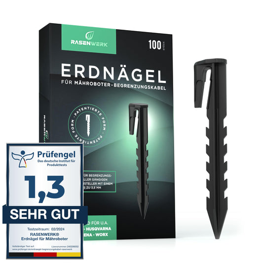Erdnägel für Begrenzungskabel, 100 Stück, 100 Stück