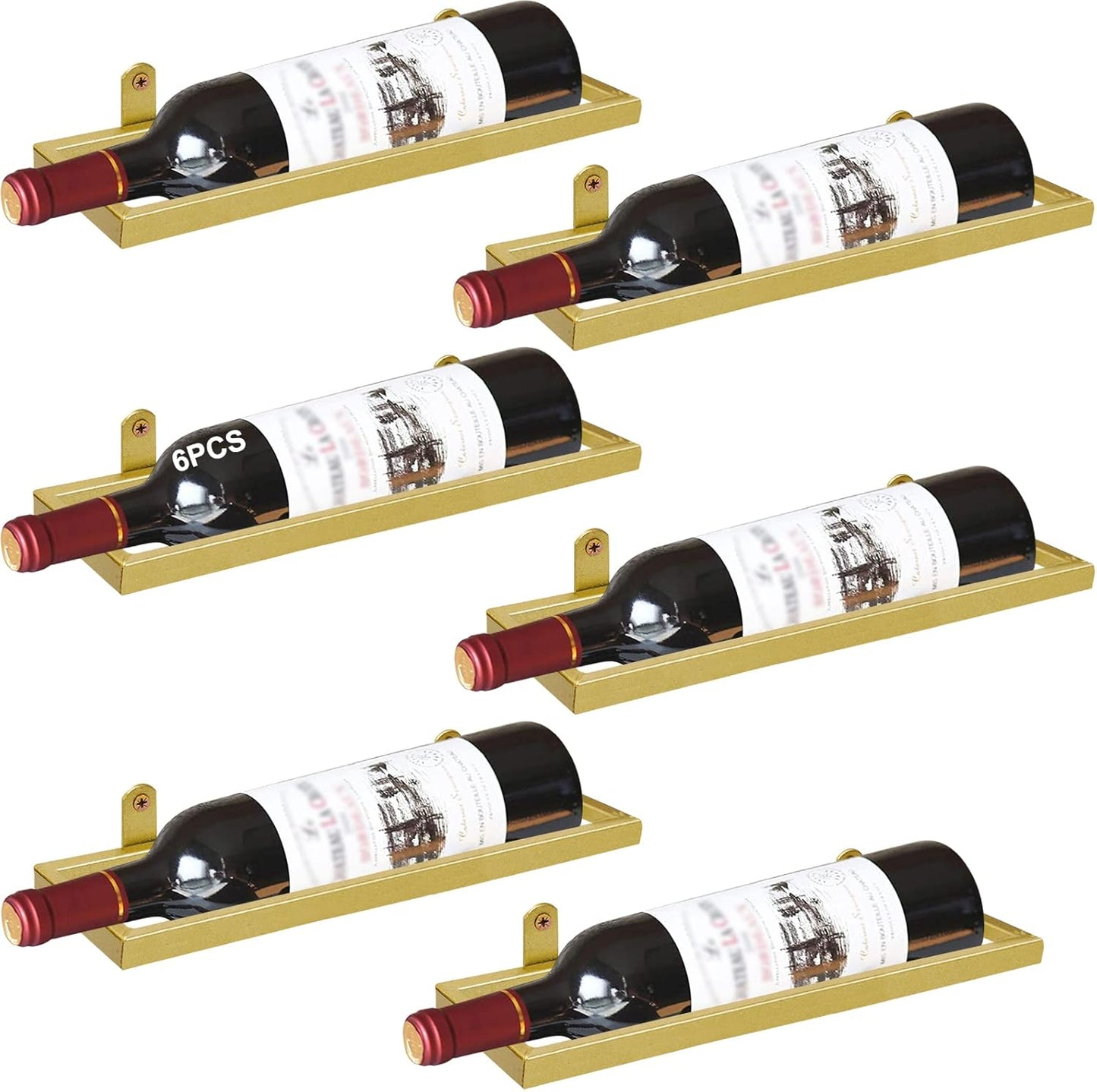 Wand-Weinhalter, Gold 6