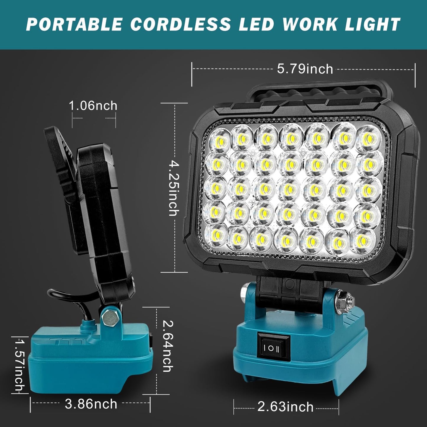 Akkulampe für Makita, 35LED for Makita 18V Battery