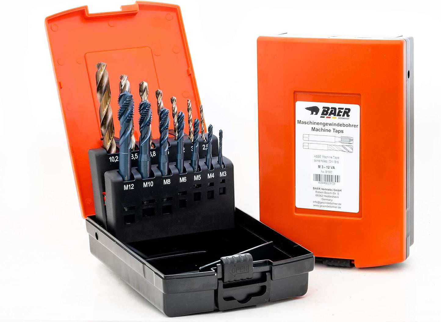 Gewindeschneider Set M 3-12, Standard