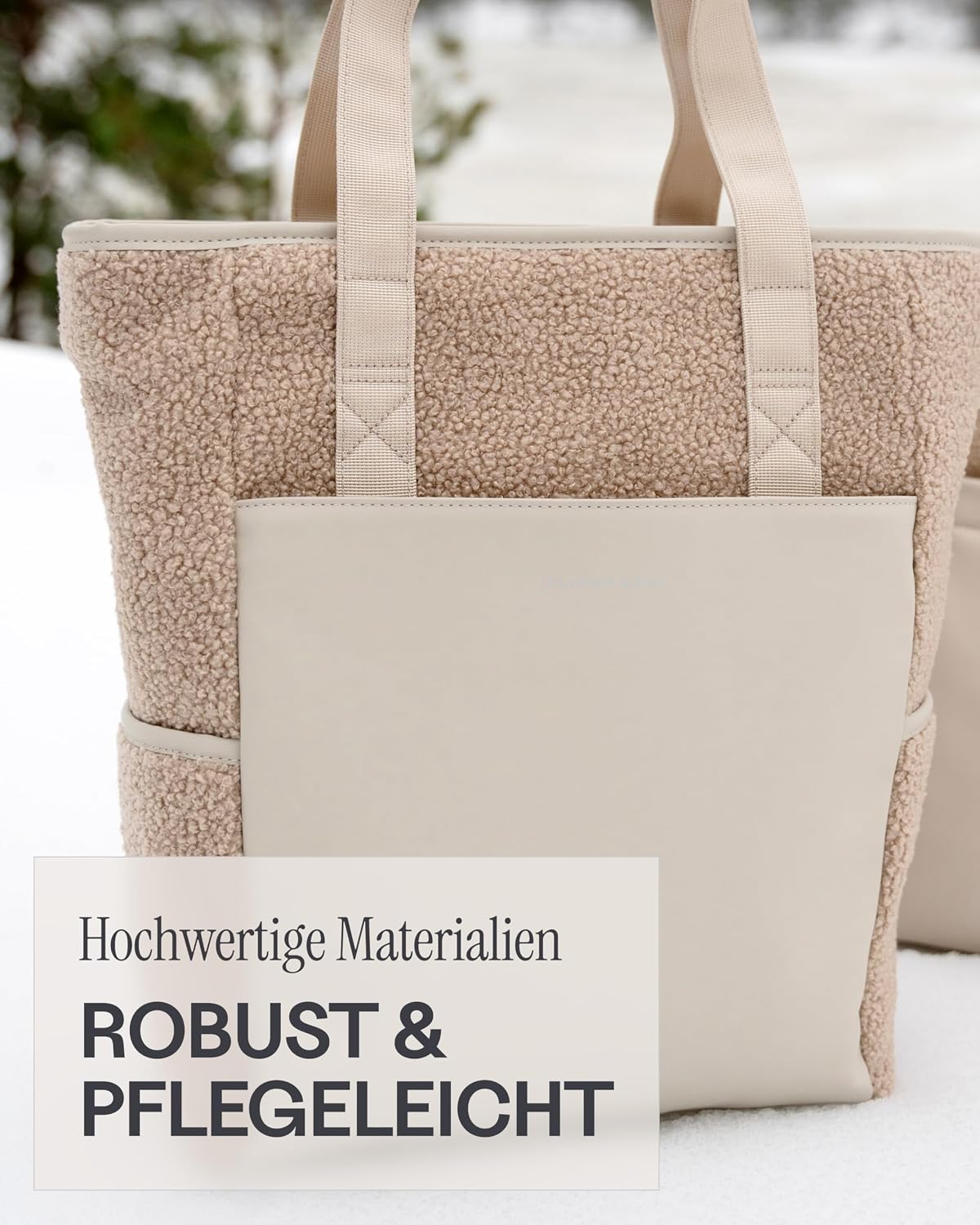2in1 Wickeltasche Set, Sandstone Fleece 18 L