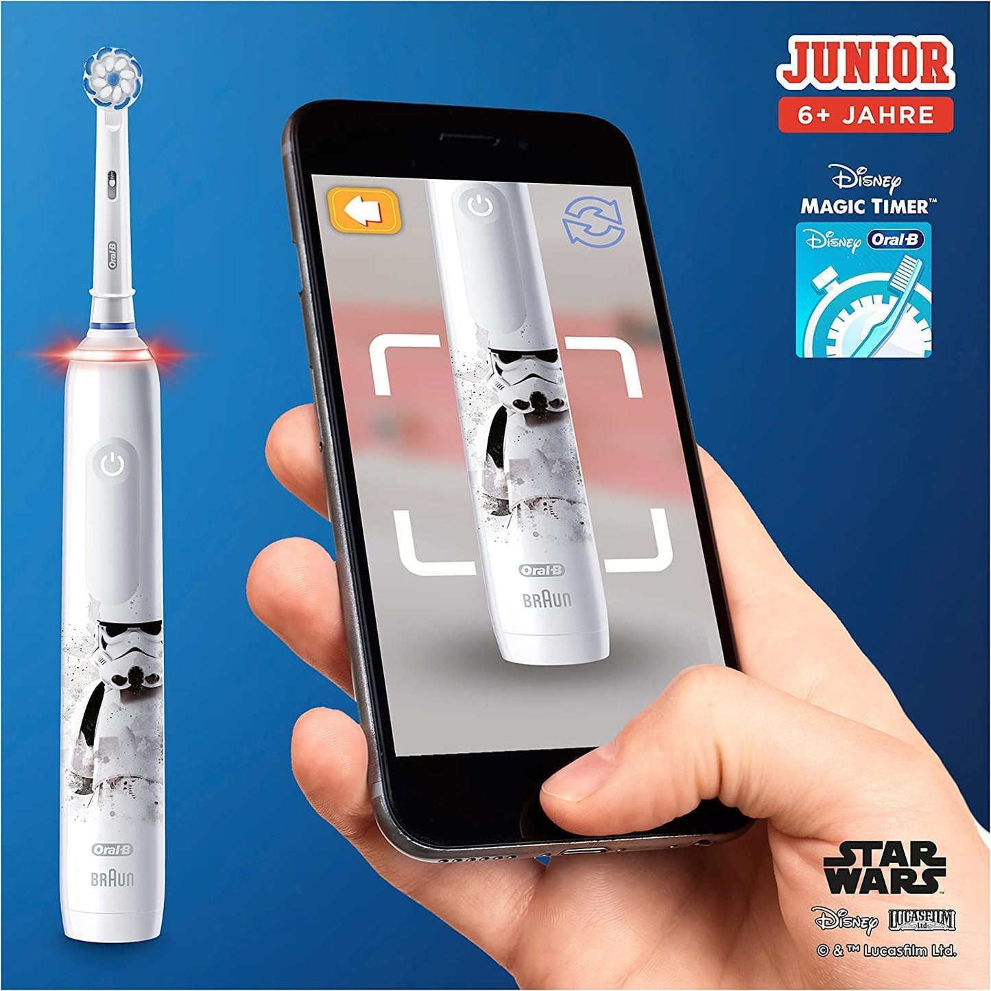 Oral-B Junior Star Wars, Elektrische Zahnbürste, Starwars