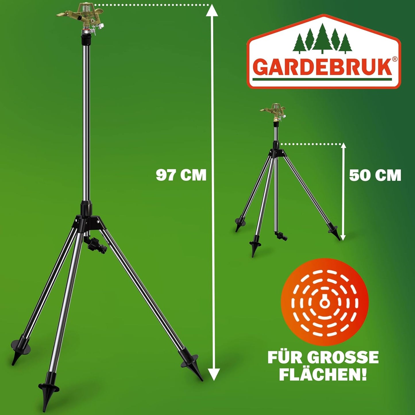 Sprinkler, Set mit Stativ