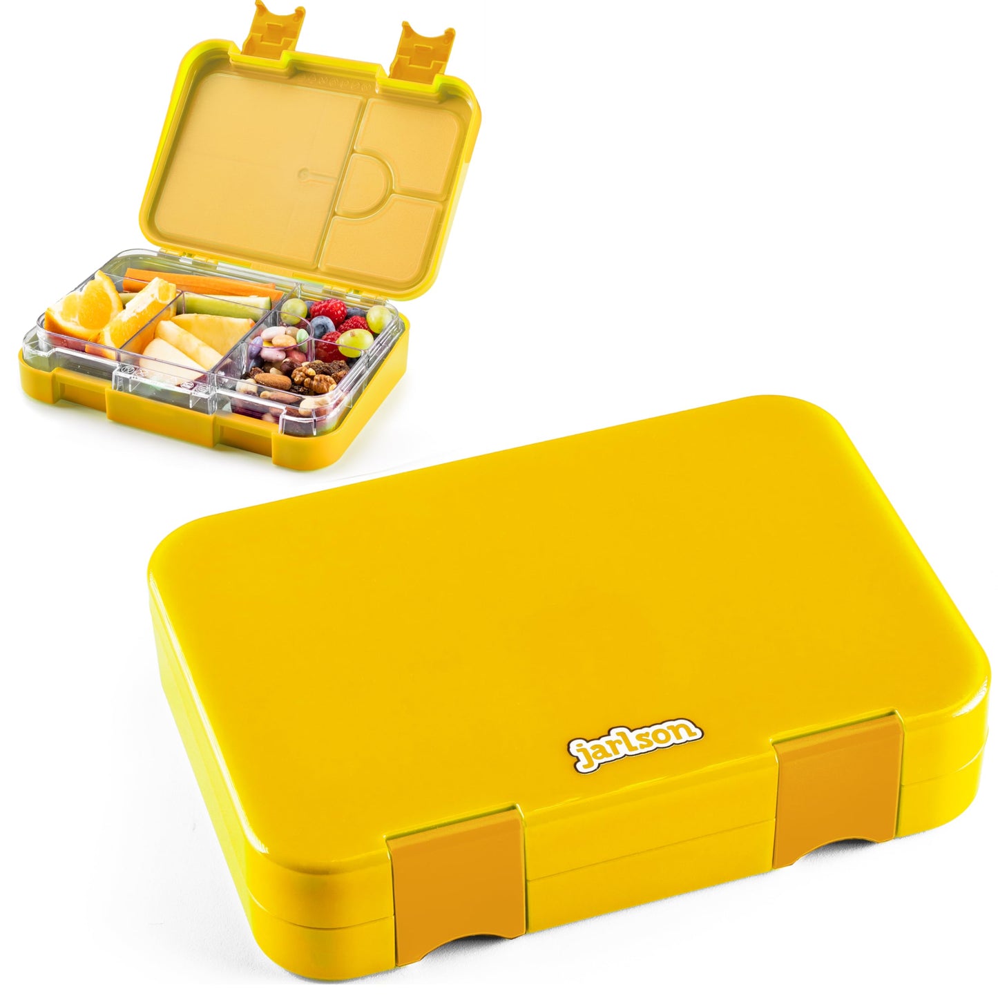 Auslaufsichere Bento Lunchbox mit Trennfächern Toni, Gelb