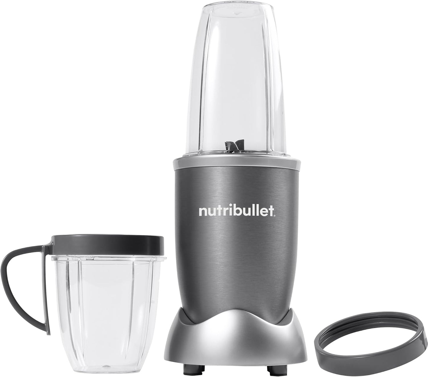 Smoothie Maker mit Zubehör, Verpackung mit Zubehör / Grau