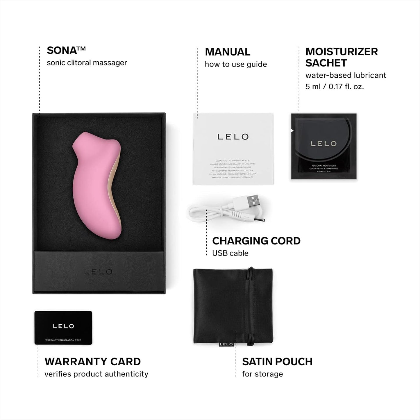 Sona Druckwellenvibrator, Pink