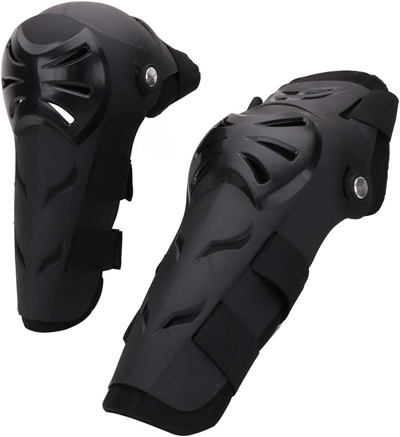 Motorrad Knieschoner & Ellenbogenschoner Set (4-teilig), Schwarz