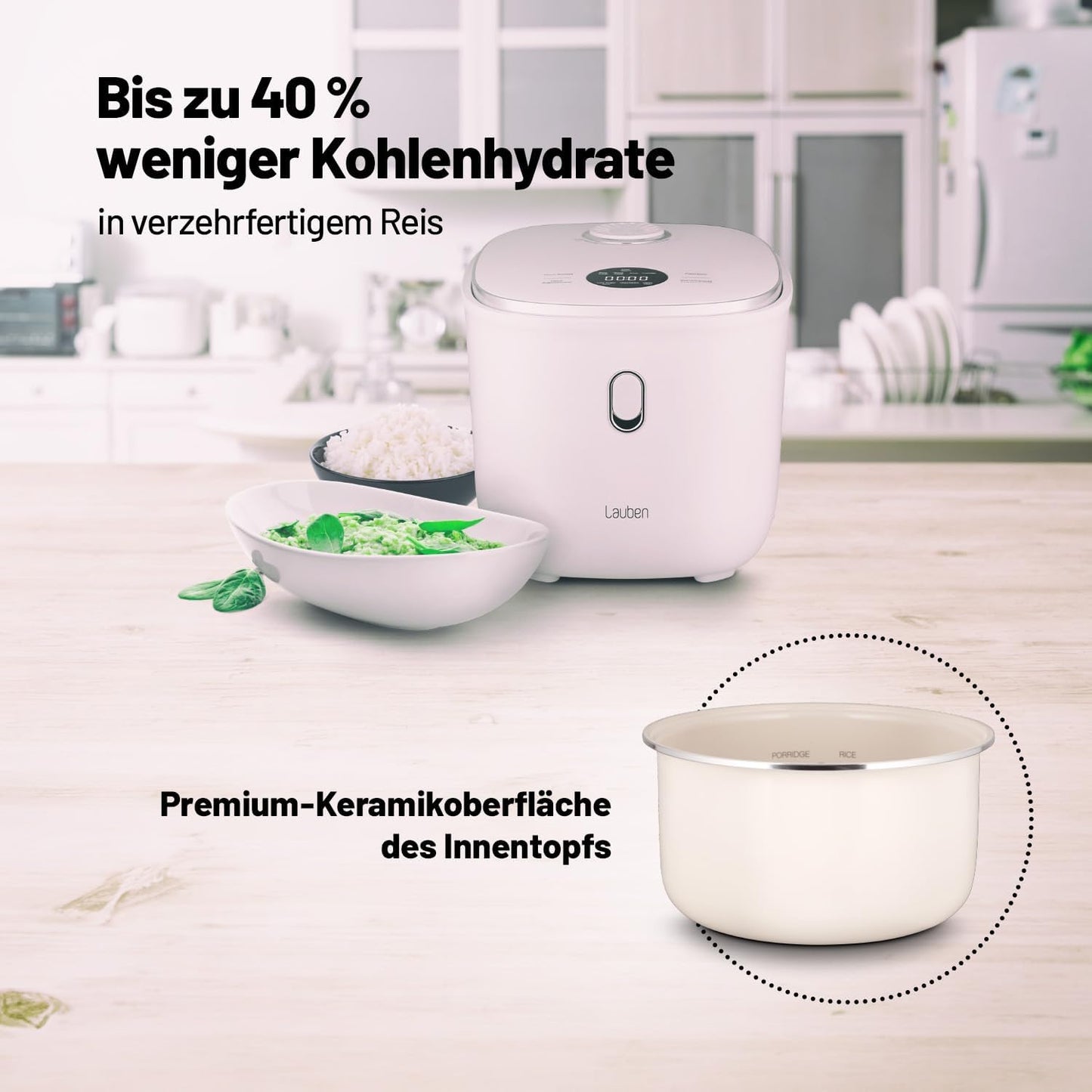 Rice Cooker 3000AT, Weiss