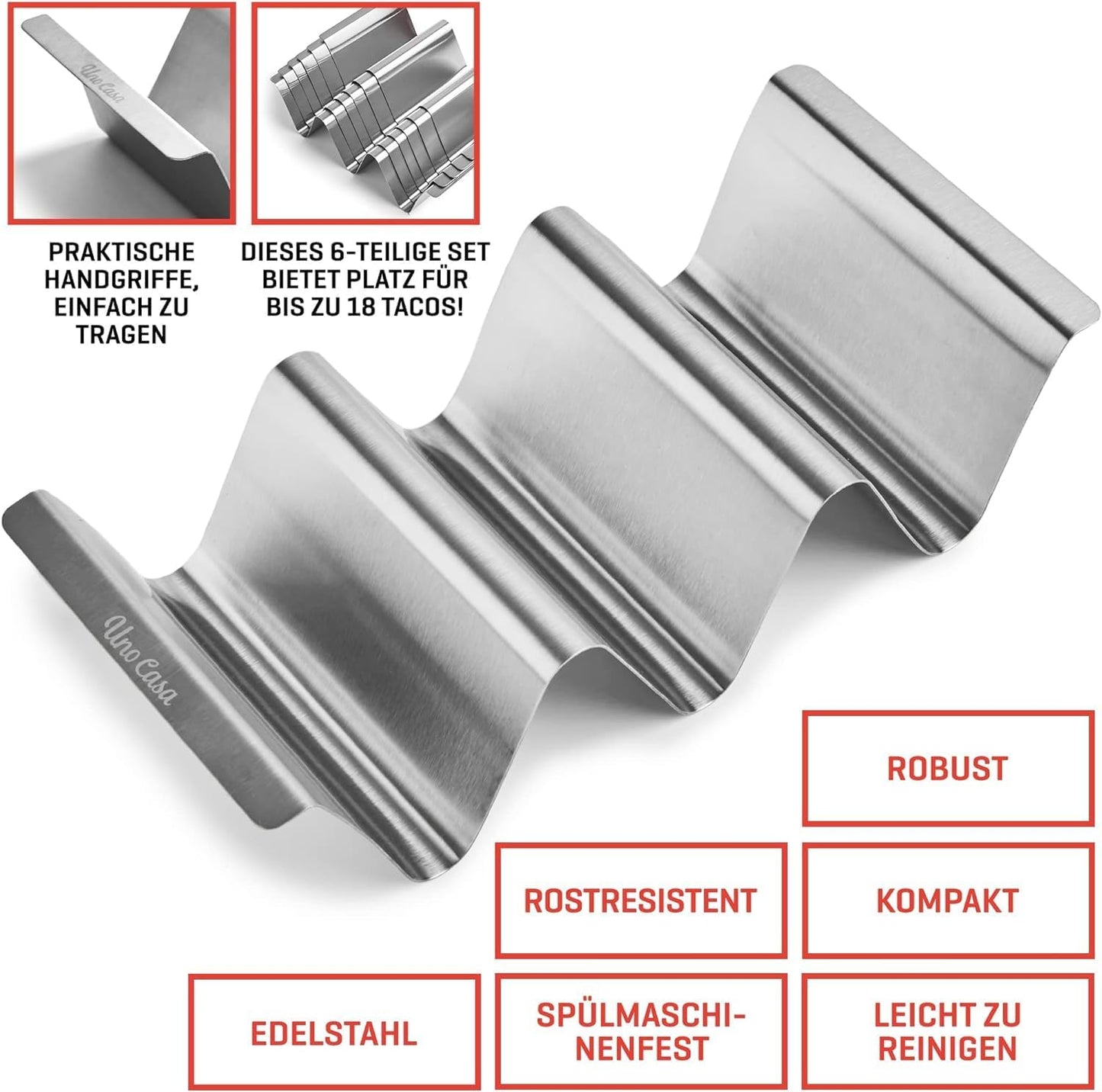 12er-Set Taco-Halter, 12 Pieces