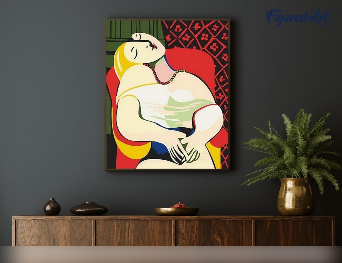 Malen Nach Zahlen Set Der Traum, Picasso - Der Traum 40x50cm Mit Keilrahmen (nicht gespannt)