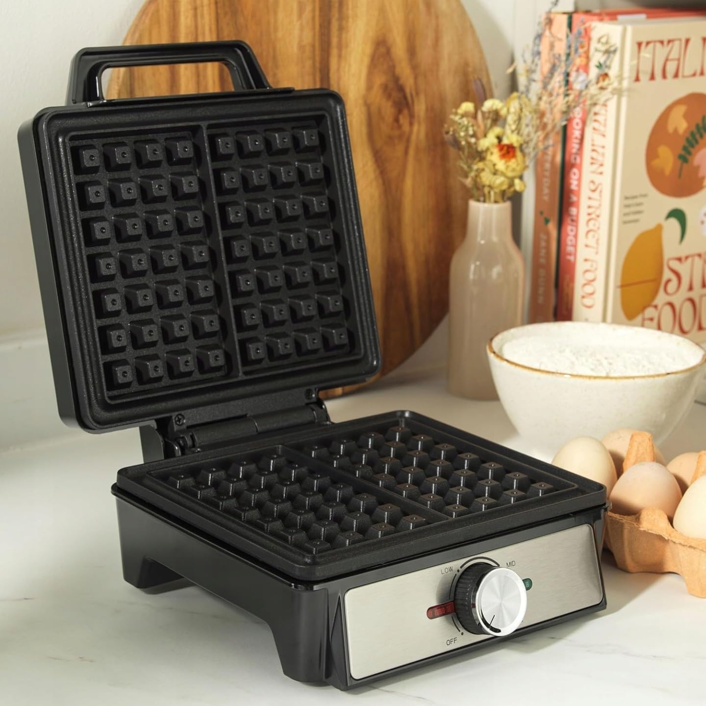 XXL-Waffeleisen für Belgische Waffeln