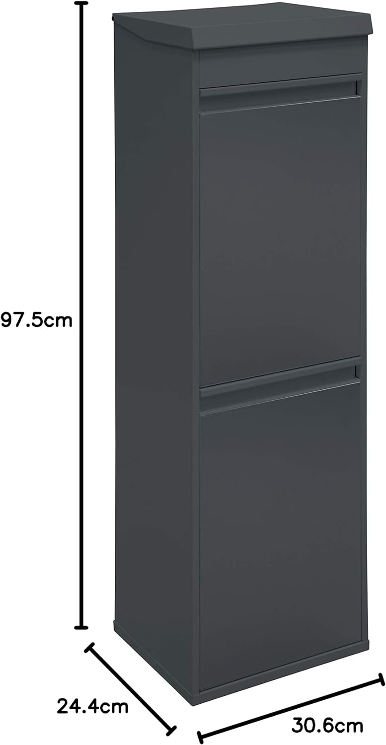 Top CR224-B Mülltrennsystem, Anthrazit