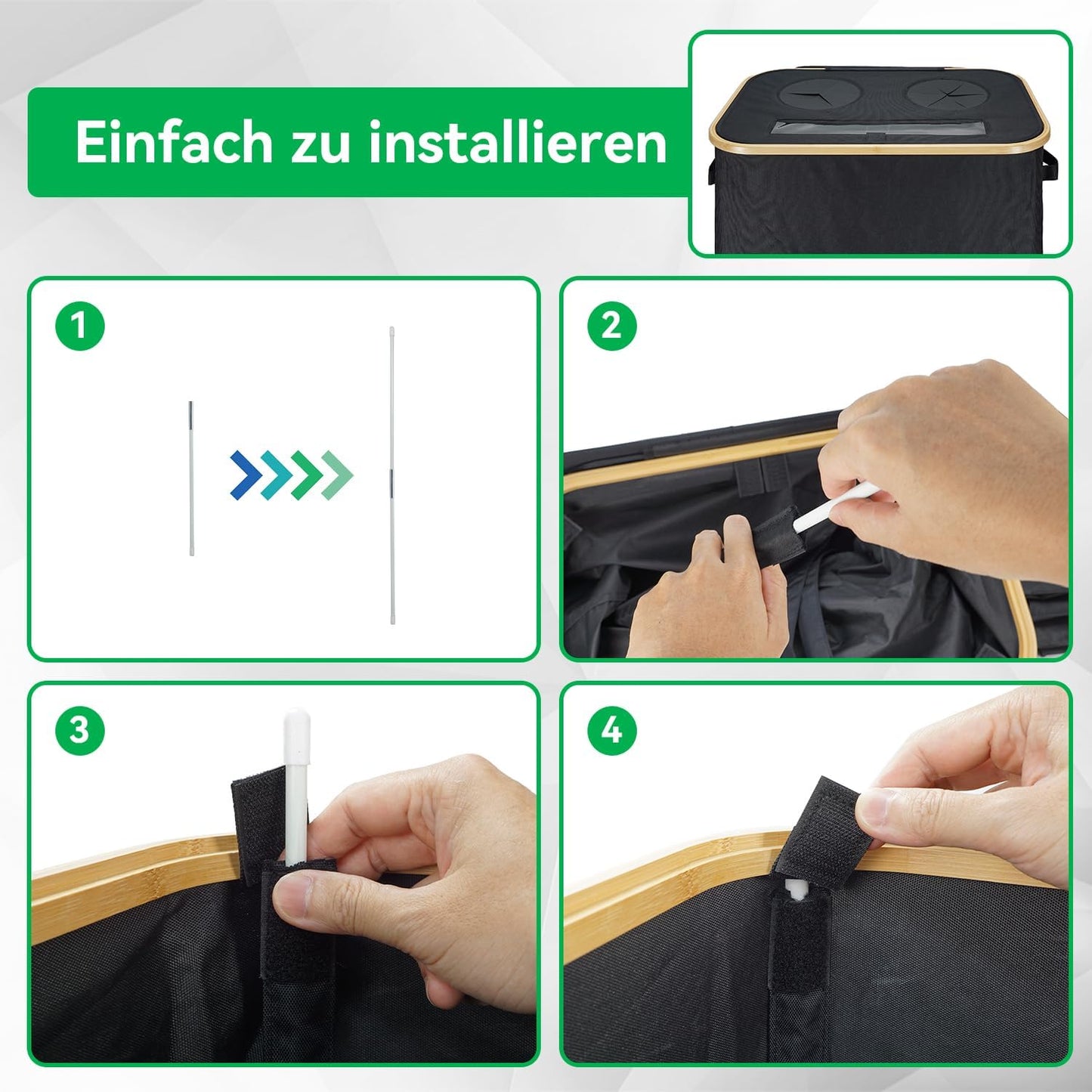 Pfandflaschen-Sammelbehälter mit 4 Flaschentaschen, 170L 4 bags