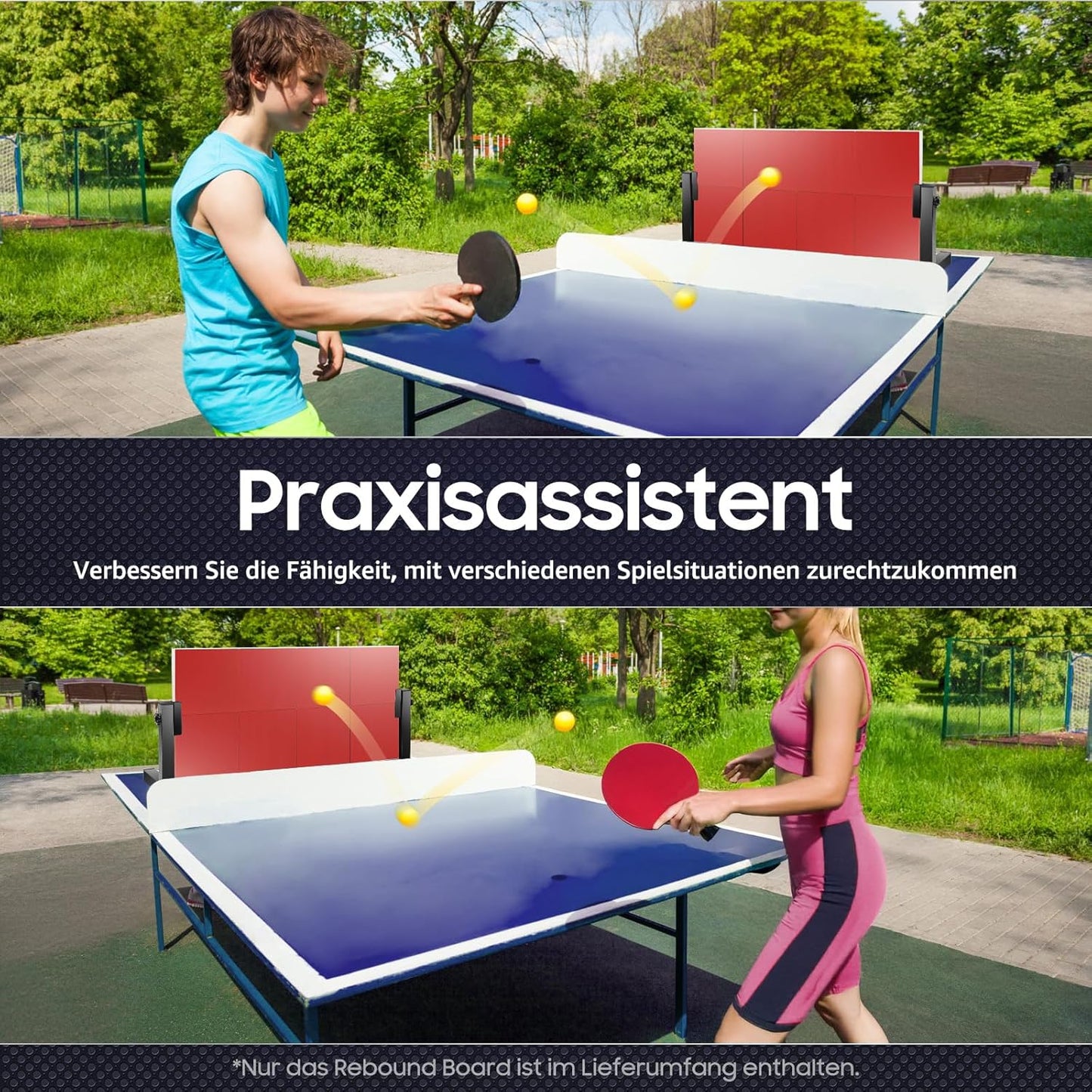 Tischtennis Returnbrett Pro Rebounder für Indoor-Training