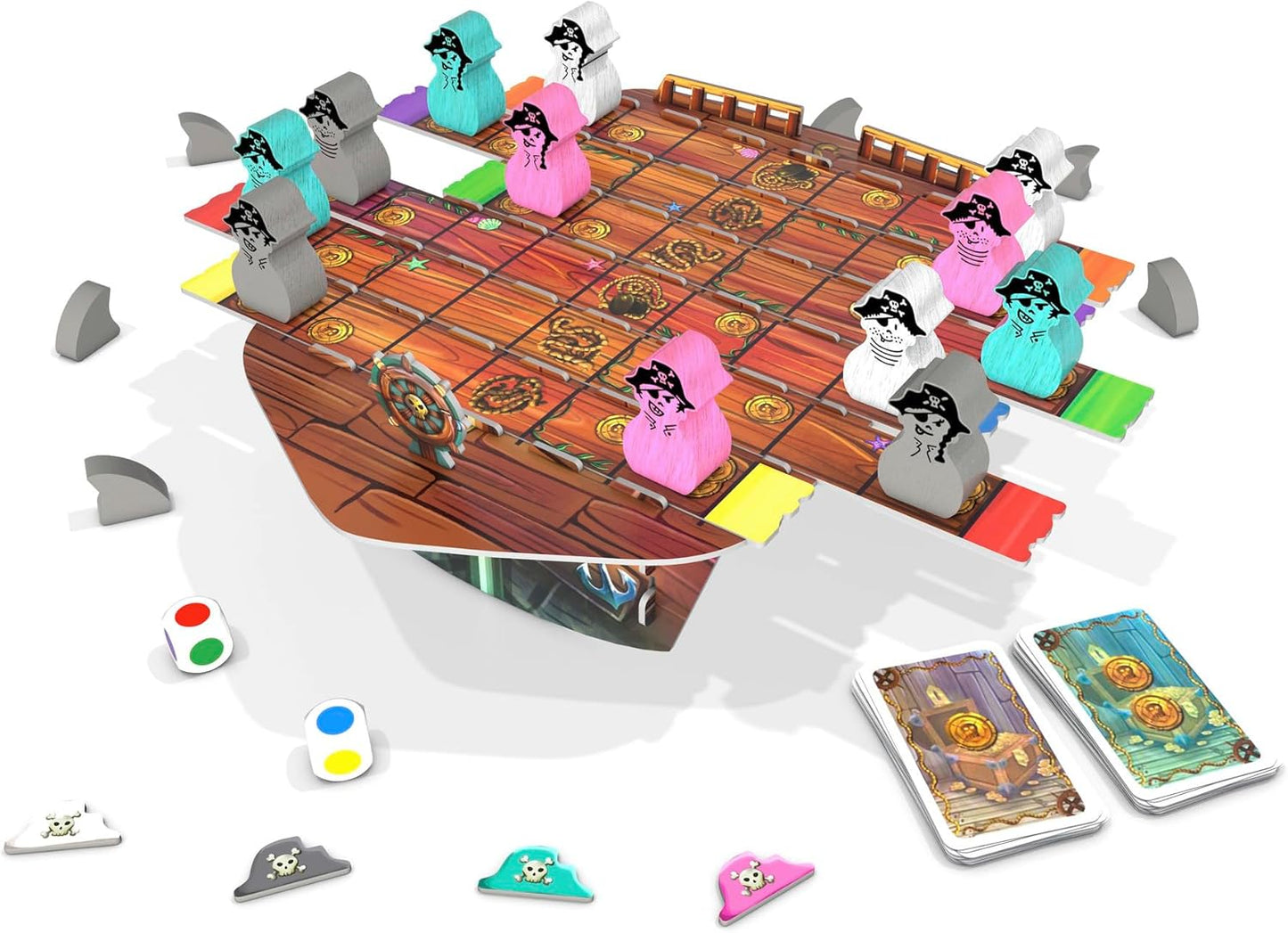Piratenspiel "Gezanke auf der Planke" (2-4 Spieler)