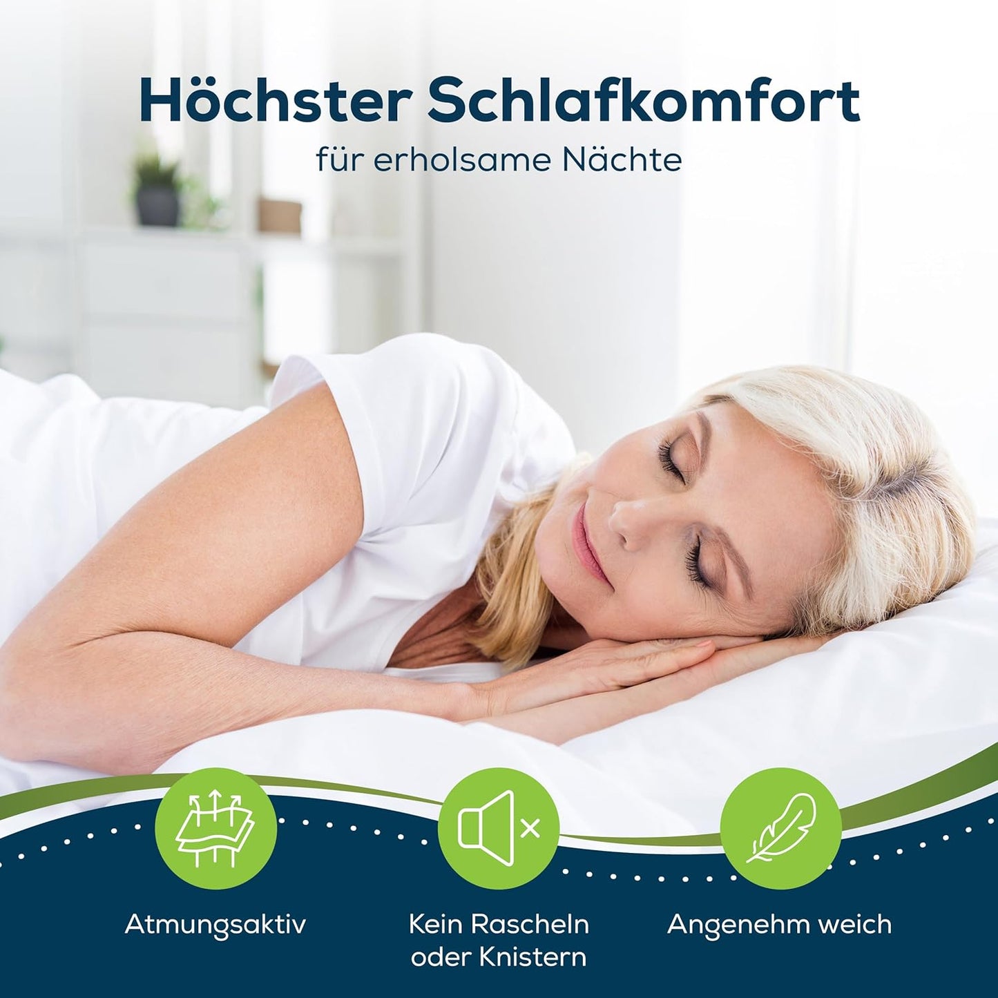 2er-Set Matratzenschoner, wasserdicht, 2 160 x 200 cm