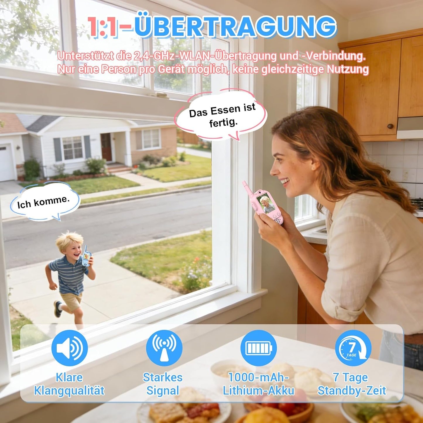 Video Walkie Talkie Set für Kinder, 2026