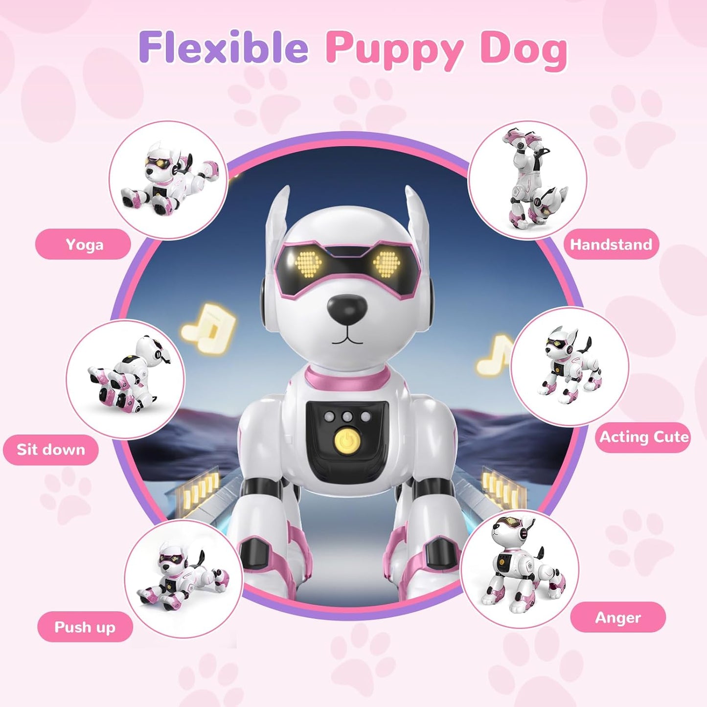 Programmierbarer Roboterhund mit Sprach- und Gestensteuerung