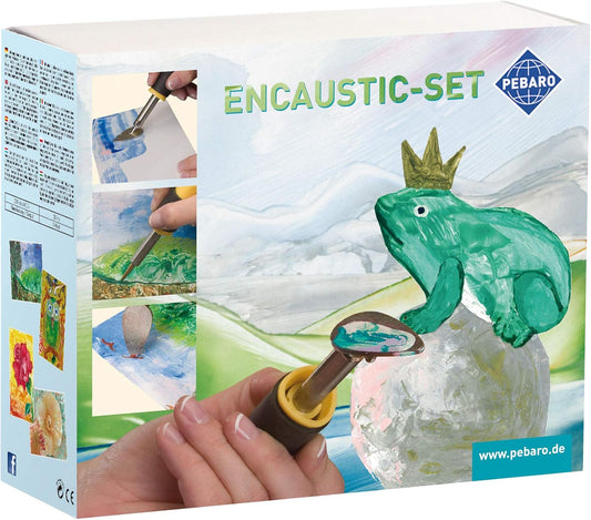 Encaustic Geschenkset mit Wachsmalfarben (inkl. Kolben)