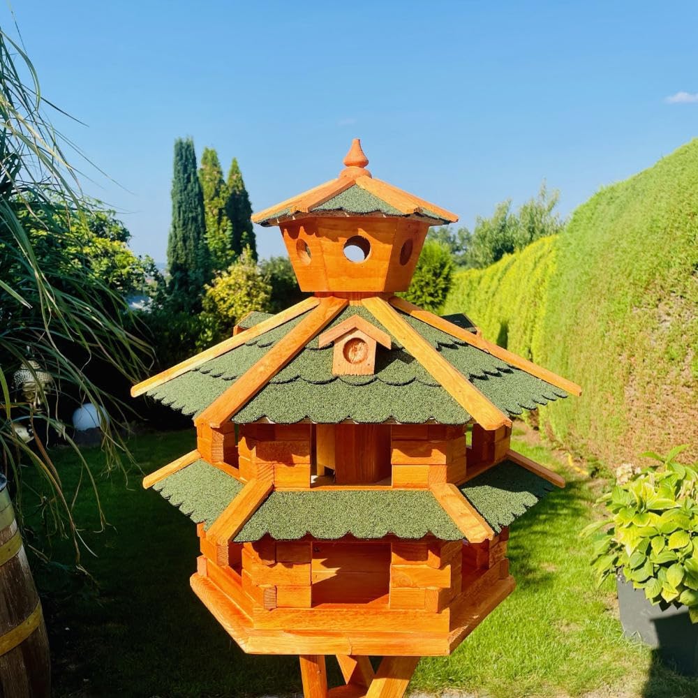 Vogelvilla XXL ohne Ständer, Grösse XXL ohne Ständer Grün - Braun