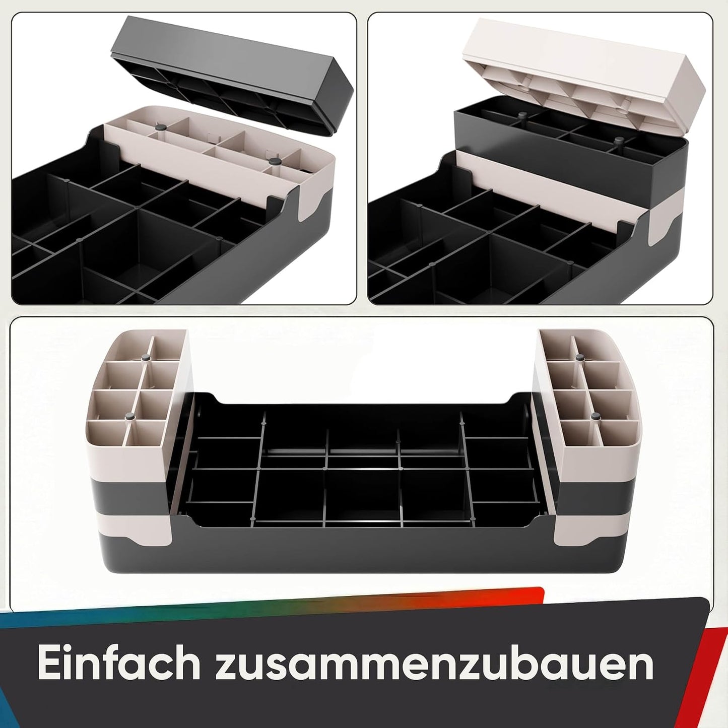 Höhenverstellbares Aerobic Steppbrett für Zuhause, Schwarz–Kühlgrau 3-fach Höhenverstellbar