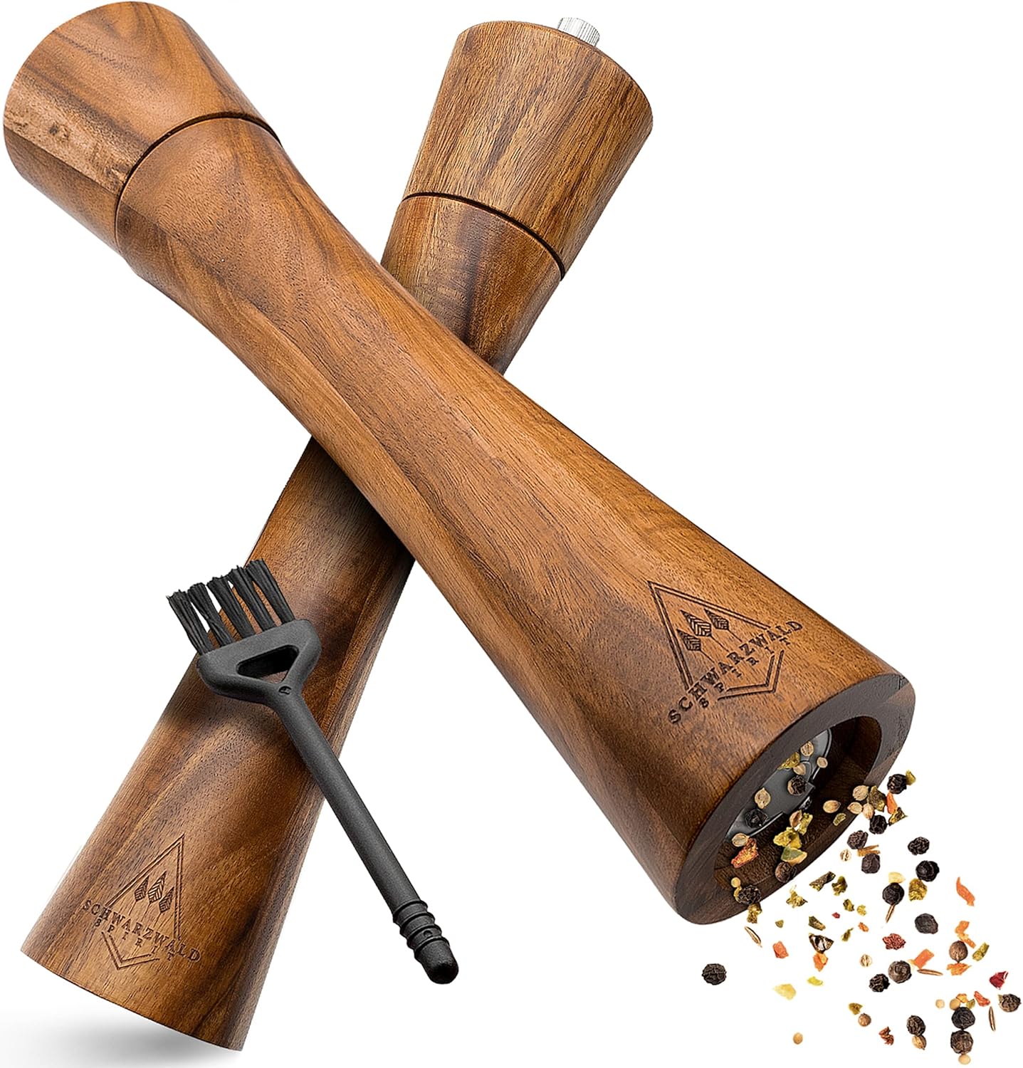 Salz- und Pfeffermühlen-Set mit Keramikmahlwerk, 25,5 cm
